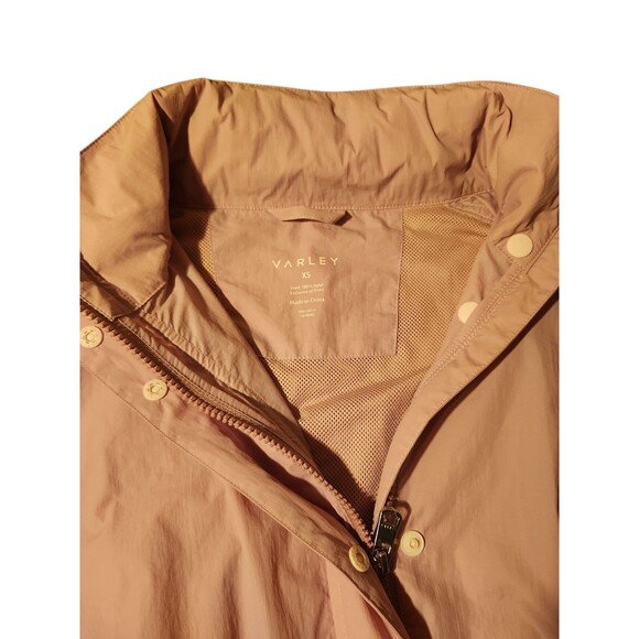 Varley Nellie Mauve Mist Windbreaker Womens XS Relaxed Fit Zip Away Hood Spring - Picture 7 of 10